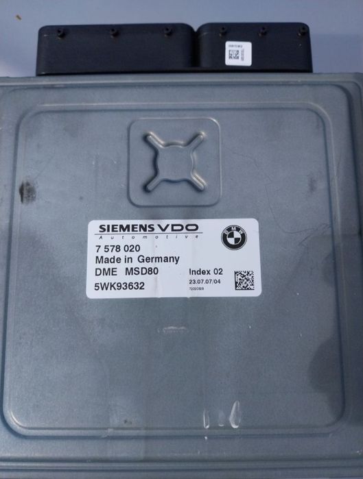 Имобилайзер DME MSD80 Siemens 7 578 020 Бмв/Bmw N53 N54 N52 N63 N64