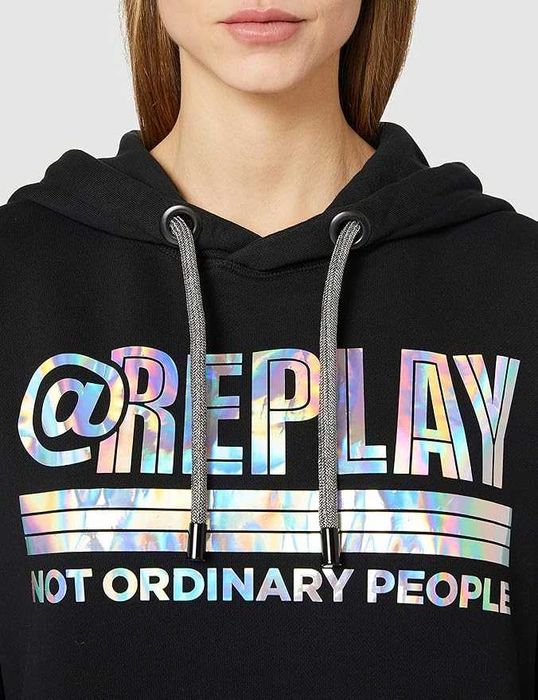 REPLAY Оригинална Нова Дамска Рокля/Туника/Блуза/Суитшърт