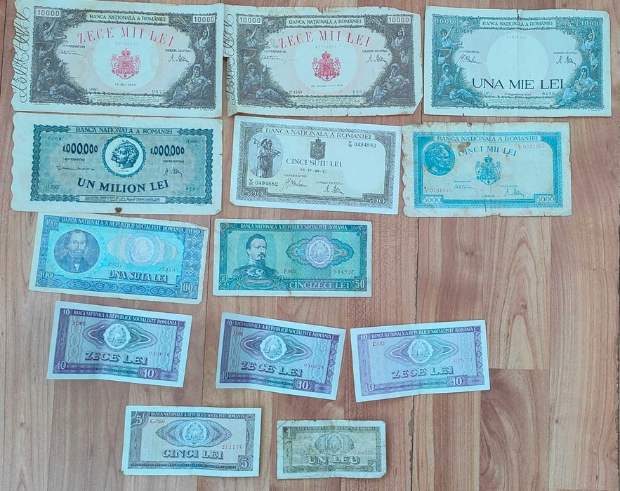 Lot bancnote românești