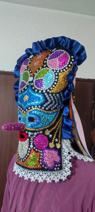 Кукерска маска, гугла капашон,, ръчна изработка, уникат, Сурва, Кукерл