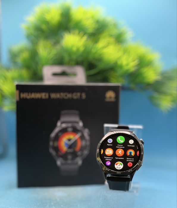 ГАРАНЦИОНЕН!!! Смарт часовник Huawei Watch GT 5, 46mm, Black Strap