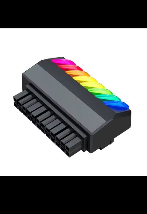 Adaptor MB ATX 24 Pin 90 grade ARGB,Sigilat