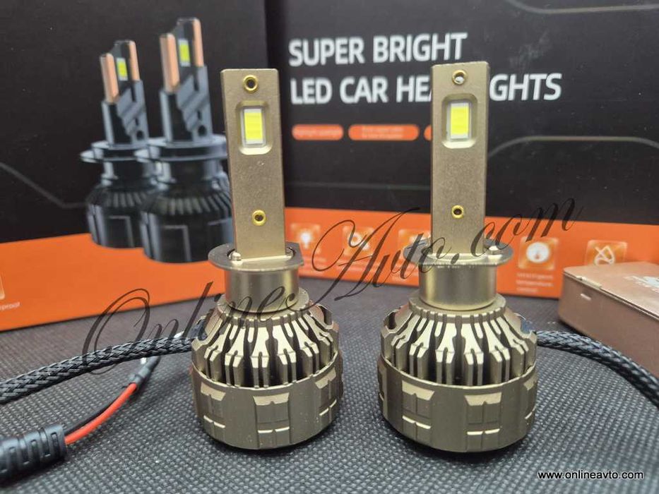 H1 Диодни крушки с подобрен фокус, LED крушки за автомобил 130W