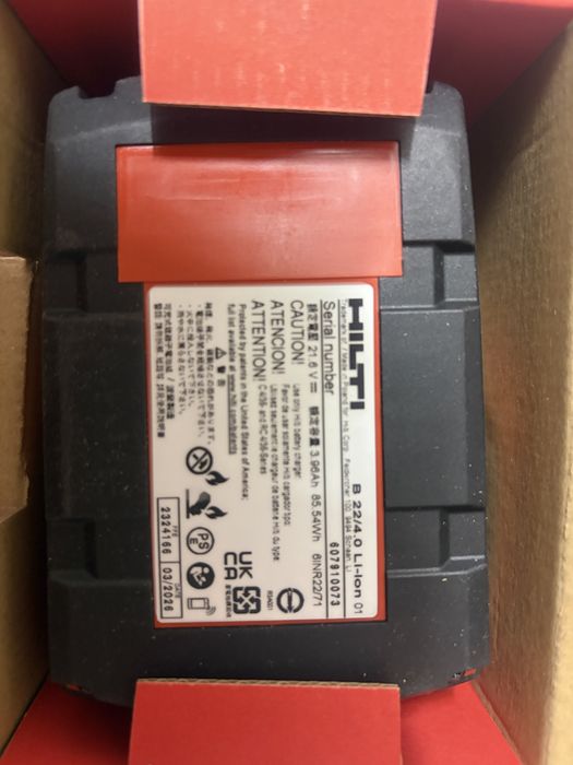 Батерия Hilti CPC 4.0 Ah -12.2025 нова!