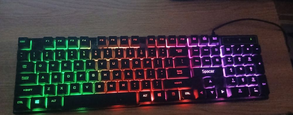 Tastatură gaming RGB SPACER