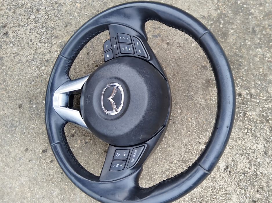 Volan piele + airbag Mazda 6 GJ an 2012-2021 ( IMPECABIL )