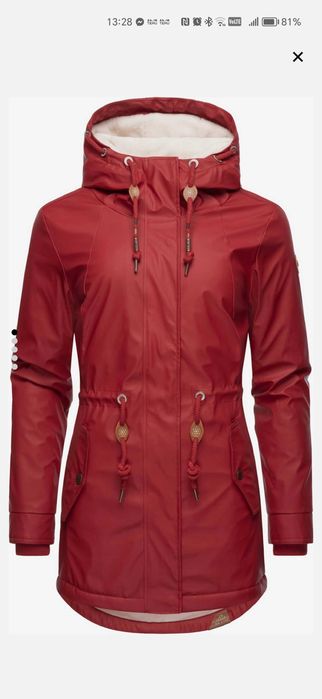 Червено преходно яке / парка / RAGWEAR, размер XS
