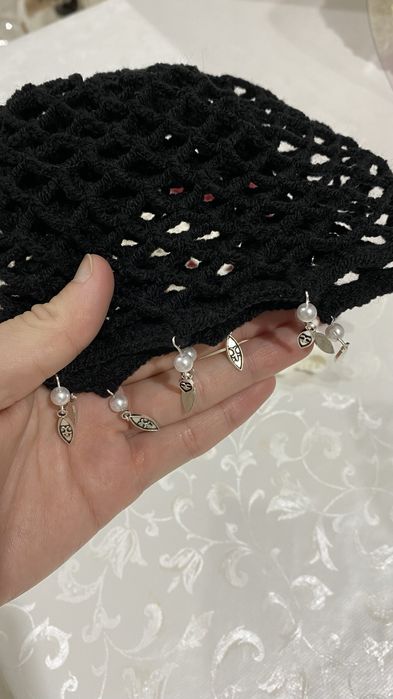 Вязаная беретка(тюбетейка)