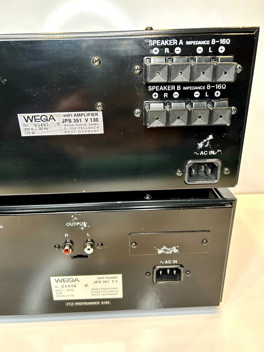 Amplificator WEGA (SONY) JPS 351-V130+tuner JPS 351 T-3 Vintage