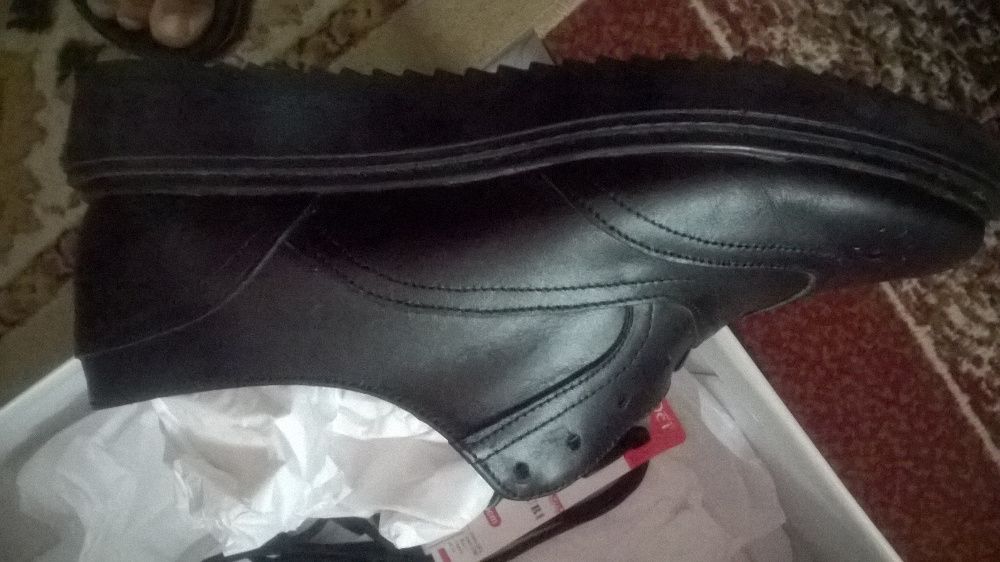 Vand pantofi de dama din piele naturala Oxford-black