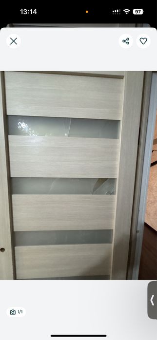 Замена стекла межкомнатной двери