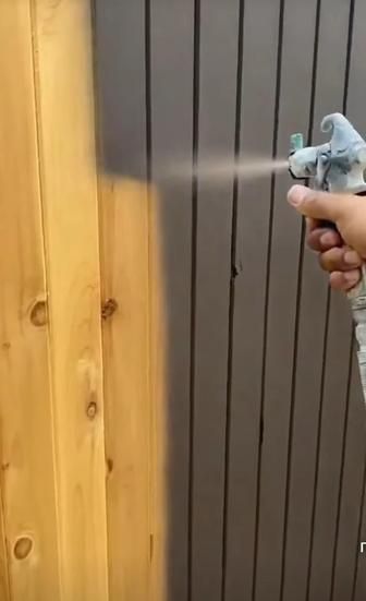 Покраска стен заборов крыш