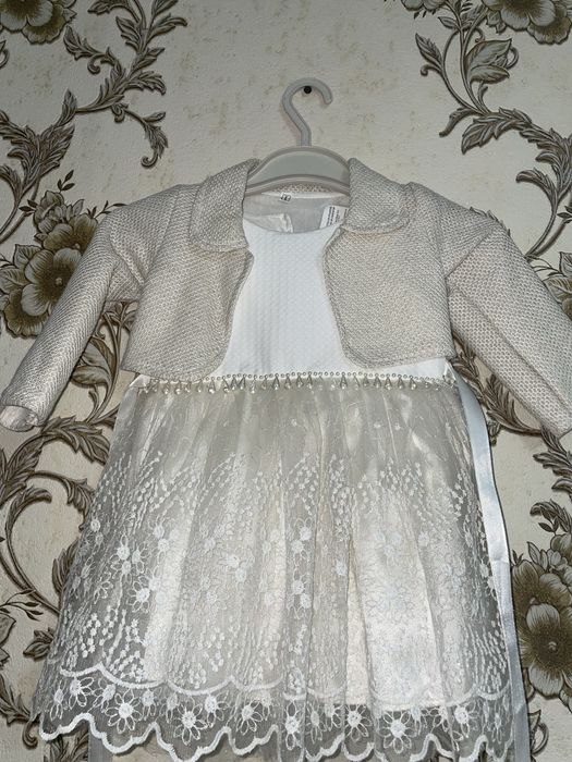 Детское белое платье
