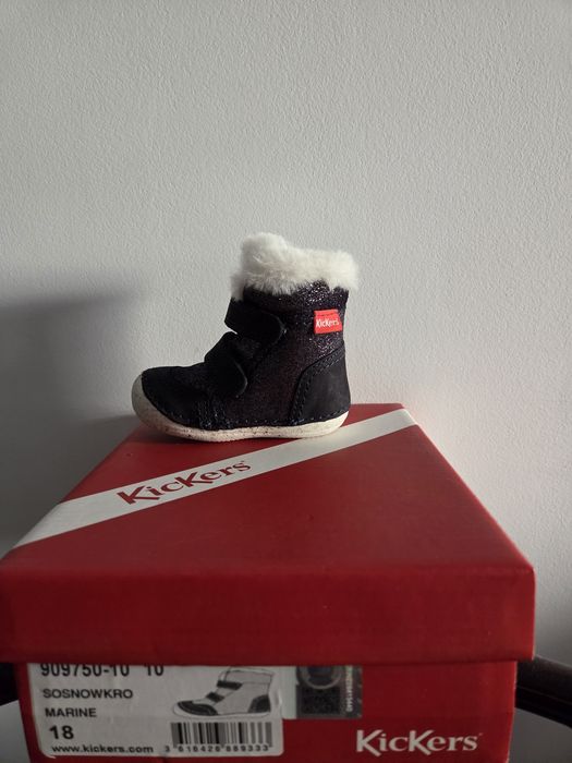 Cizme imblanite bebelusi Kickers