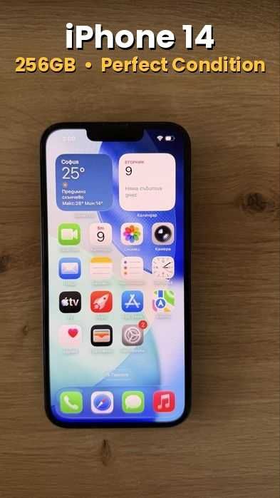 iPhone 14 256GB, без драскотини