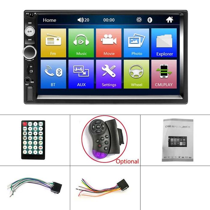 Mp3 USB 2DIN radio auto Opel Audi Volkswagen Skoda Seat bluetooth
