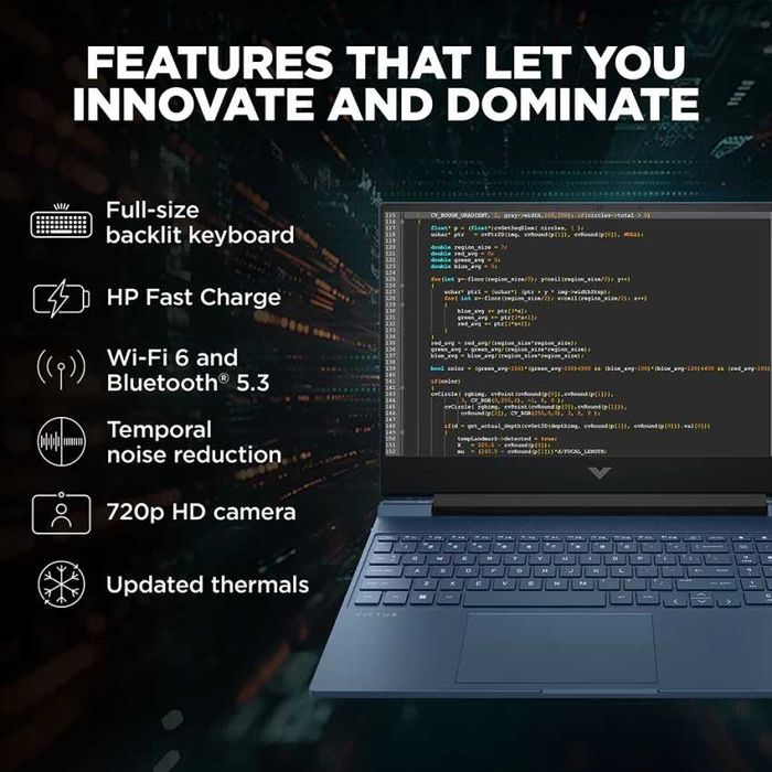 HP Victus 15.6" FHD IPS i5-13420H DDR4 8GB SSD 512GB RTX 3050 6GB