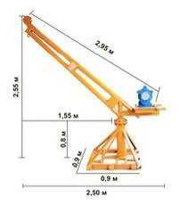 Мини кран 1000кг от CAPITALE