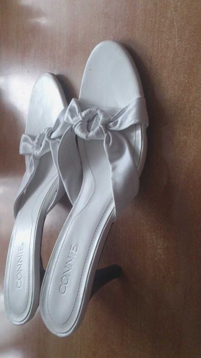 papuci  dama din piele si textil