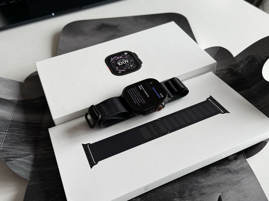 НОВ! Apple Watch Ultra 3 49mm Black Alpin loop Гаранция + Застраховка