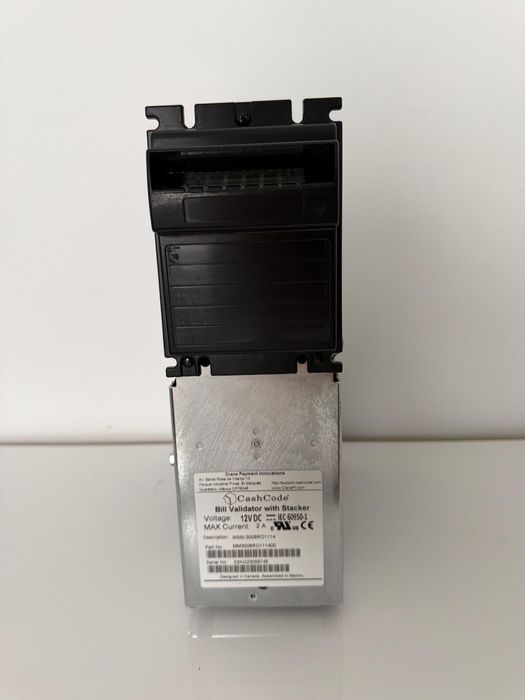 Acceptatoare bancnote CashCode cu stacker, complet reconditionat