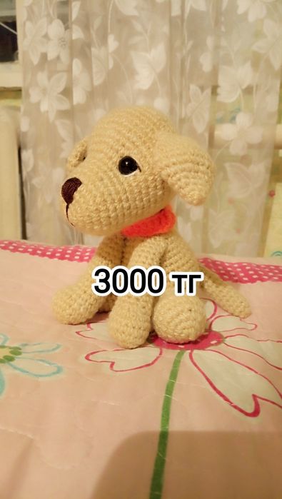 Вязаные игрушки ручной работы.