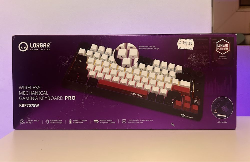 Нова Lorgar KBP7075W гейминг клавиатура