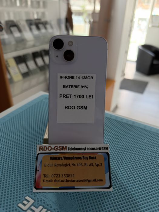 Iphone 14 128Gb Neverlock/Garantie/Black/Purple