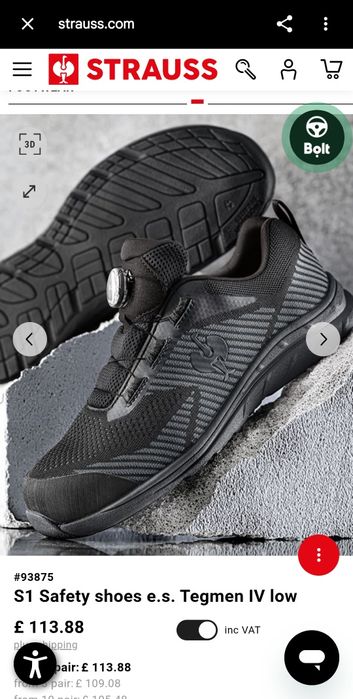 Pantofi lucru Engelbert Strauss S1 Tegmen IV Low | Sistem BOA | Mărimea 37 greutate redusa