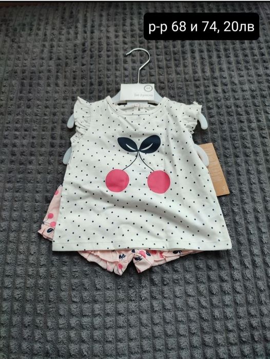 Детски дрехи за момиче от р-р 68 до 86 и две рокли р-р 62