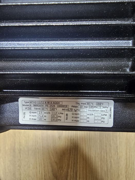 Pompă imersibilă Grundfos MTH 2-110/11 - profesională, 1.1kW