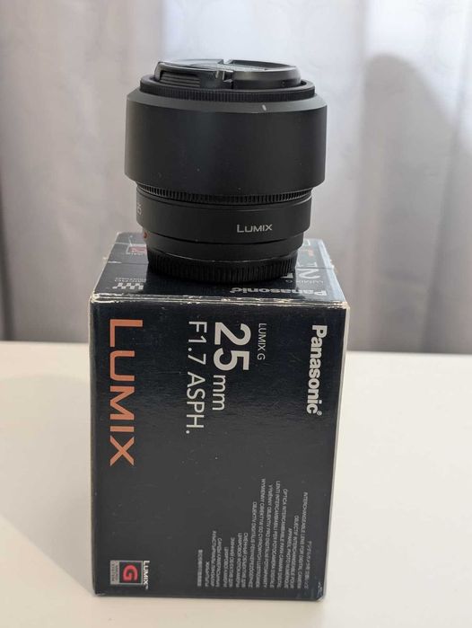 Obiectiv Panasonic Lumix 25mm f/1.7 ASPH (Micro 4/3 / MFT) echivalent 50mm fullframe