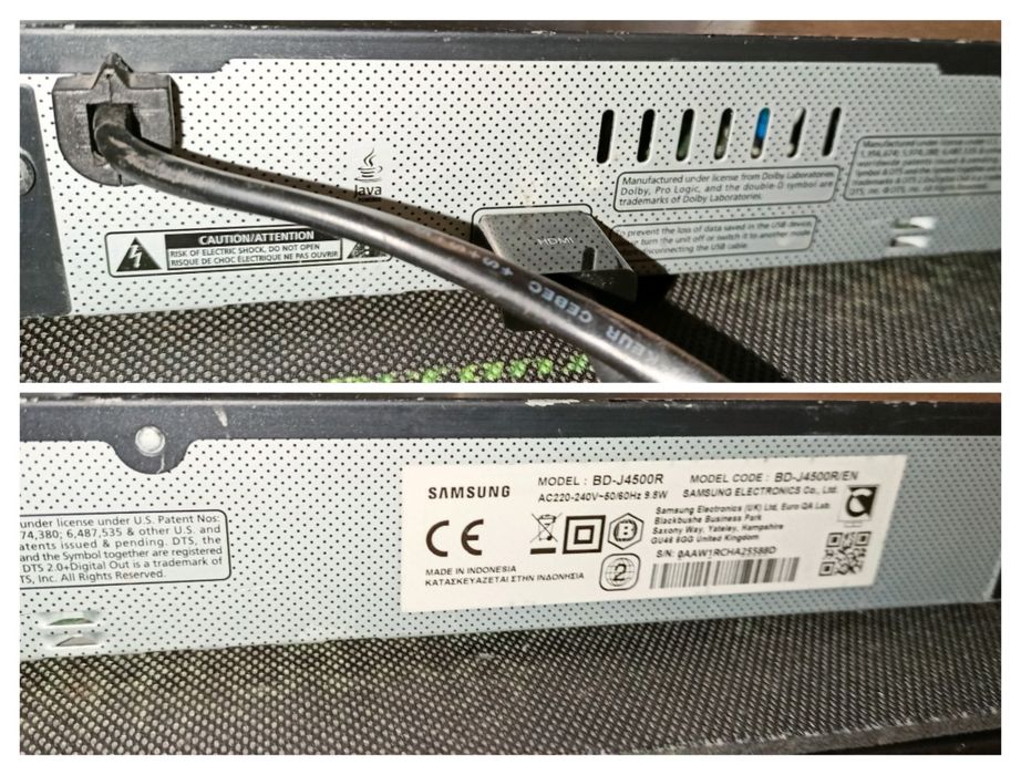 Vand BD Player Samsung BD-J4500