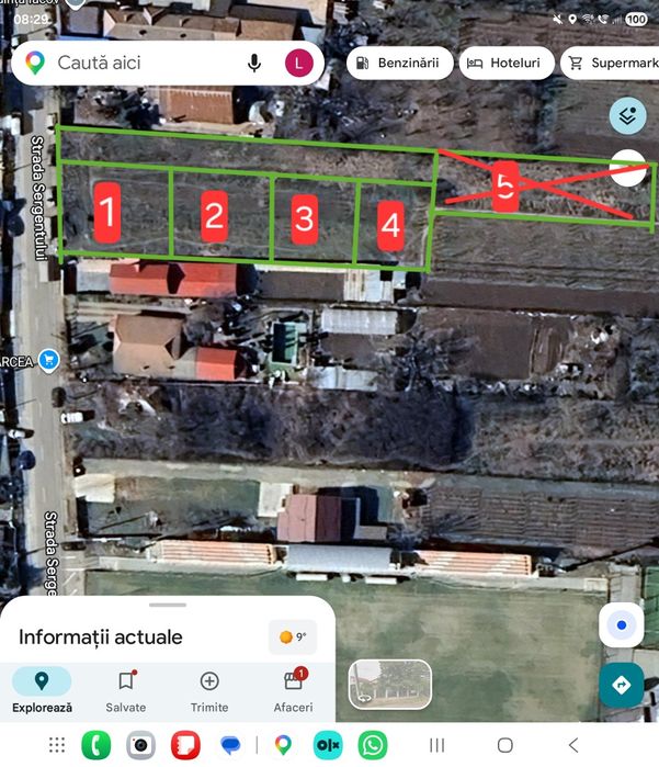 Teren de  Vânzare Carcea Stadion Toate Utilitățile