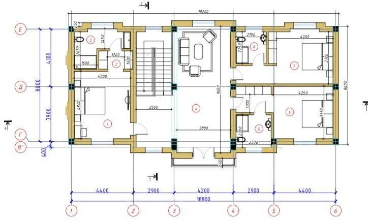 (Добрый) махалла Амир Темур, 4 сот, 450 м², 3 уровня, 7 комнат, Новый
