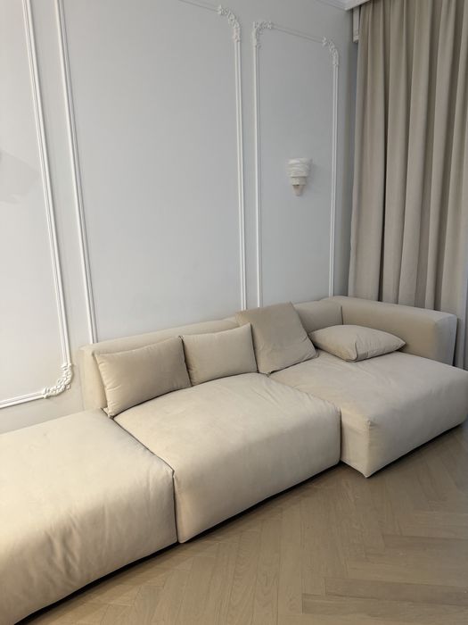 Диван, 3,2 м, велюр, в использовании неделю