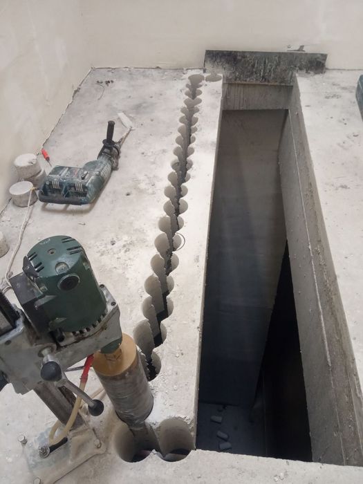 Бетон тешиш Beton teshish Алмазный бурения перфоратор  а