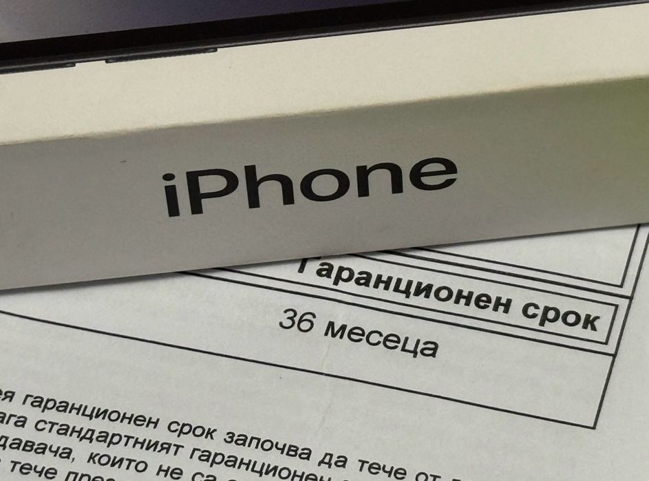 ЗАПЕЧАТАН 128GB iPhone 16e Гаранция Yettel 2029г. 16 e Black