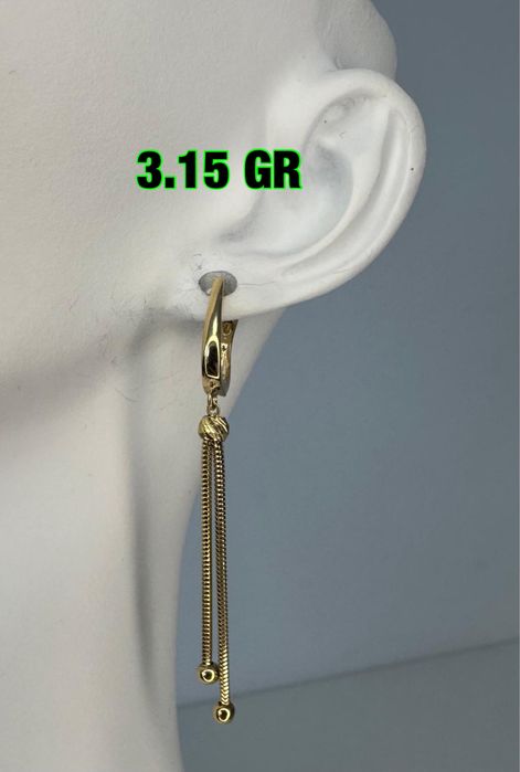 Cercei aur 14 k superbi