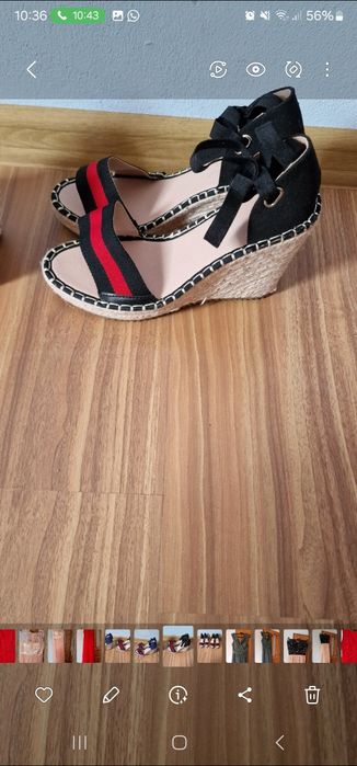 Sandale cu platforma 37