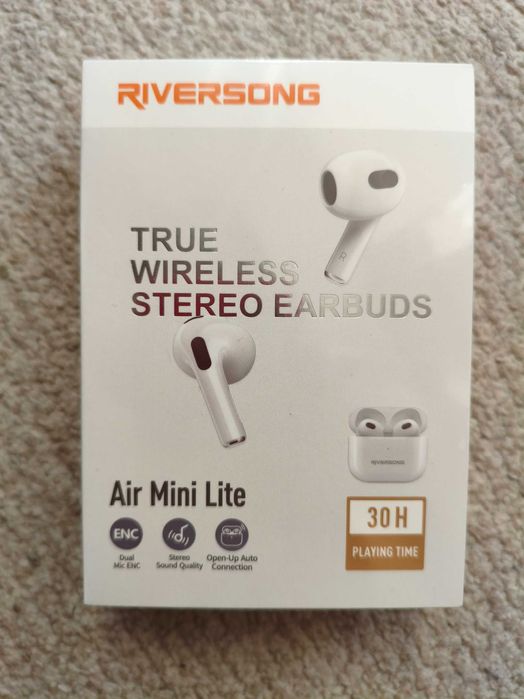 Casti In-Ear Riversong Air Mini Light Wireless fara fir Bluetooth NOI