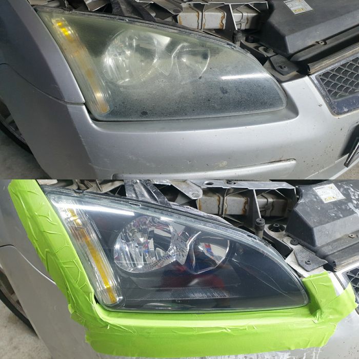 Polish faruri + folie protectie ppf