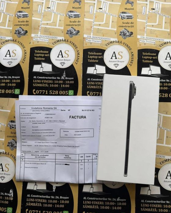 Apple iPhone Air 512Gb 5G Space Black Nou Sigilat