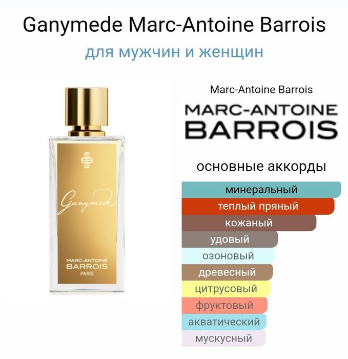 Ganymede Marc-Antoine Barrois Orginal 100% для мужчин и женщин