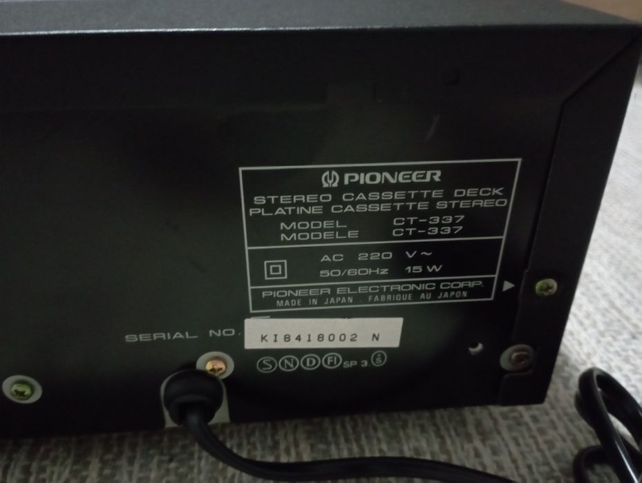 Pioneer radiocastofon CT-337 pret220