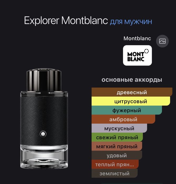 Мужской парфм MONTBLANC explorer