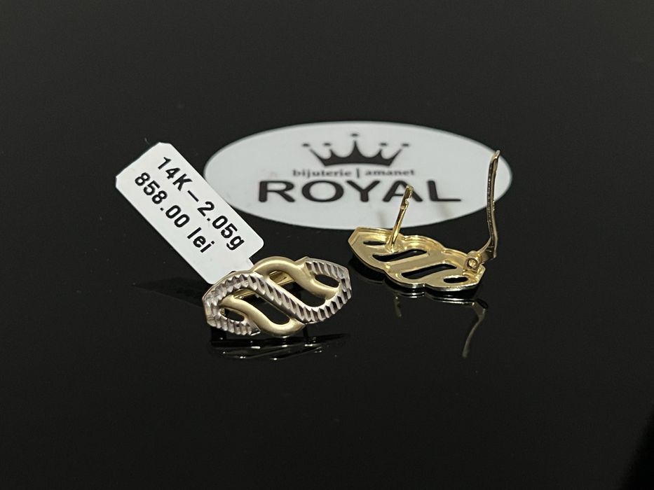 Bijuteria Royal CB : Cercei aur 14k 2,05 grame