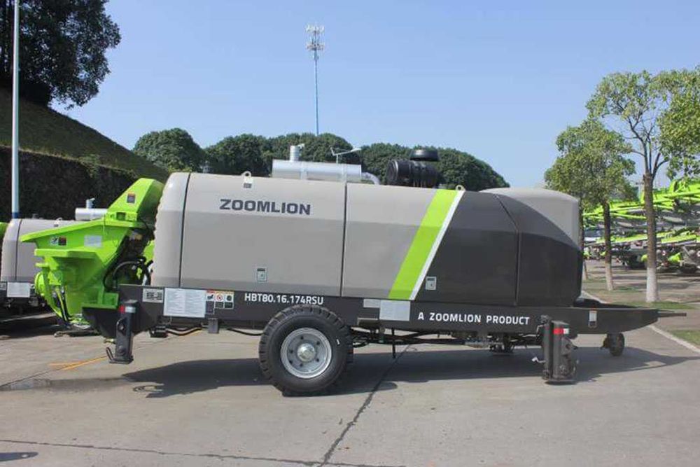 Стационарный бетононасос 60m3 ZOOMLION Модель HBT60