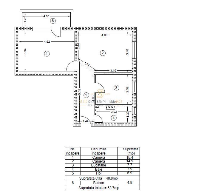 Apartament 2 camere de vanzare, zona parc Tineretului, metrou Sudului