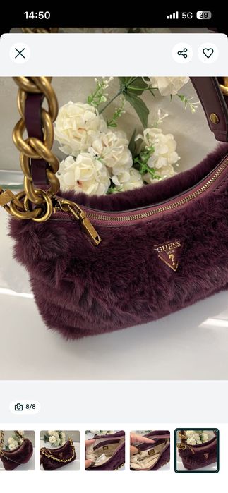 Guess liu jo чанта с косъм